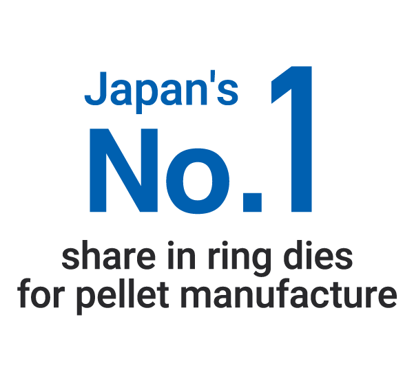 Japan's No.1 share in ring dies for pellet manufacture