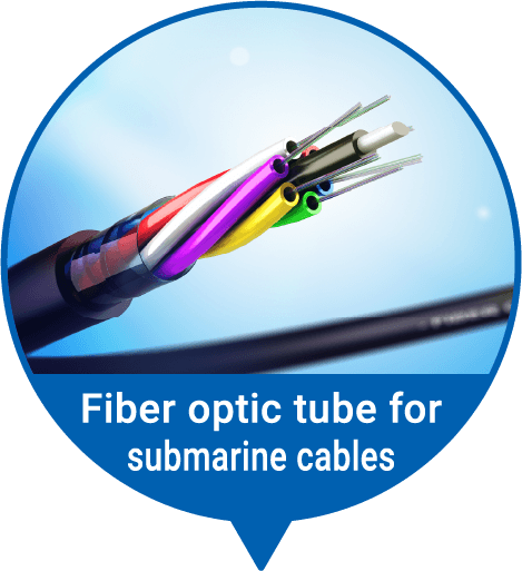Fiber optic tube for submarine cables